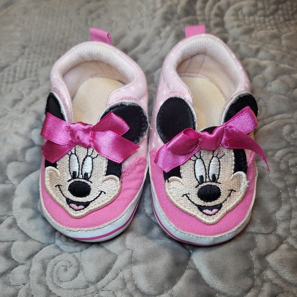 Minnie Mouse Baby shoes, 3-6 months: ABG Baby, Pink, Disney, Velcro